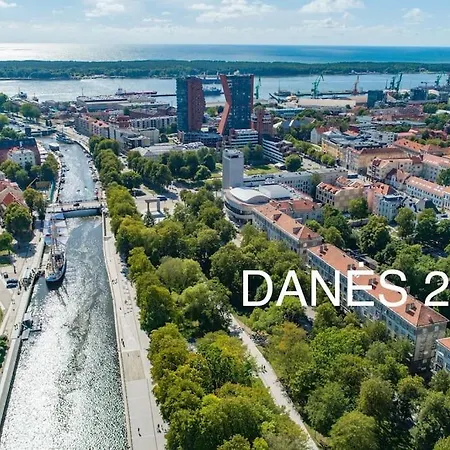Apartman Danes23 - Candy Studio, Self Check-in, Free Parking, Park And River View, Oldtown, A/c Klaipėda